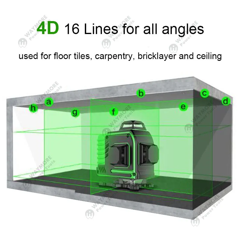 4d 16 lines laser level