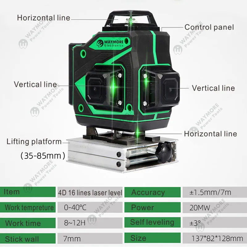 4D 16 lines Laser Level