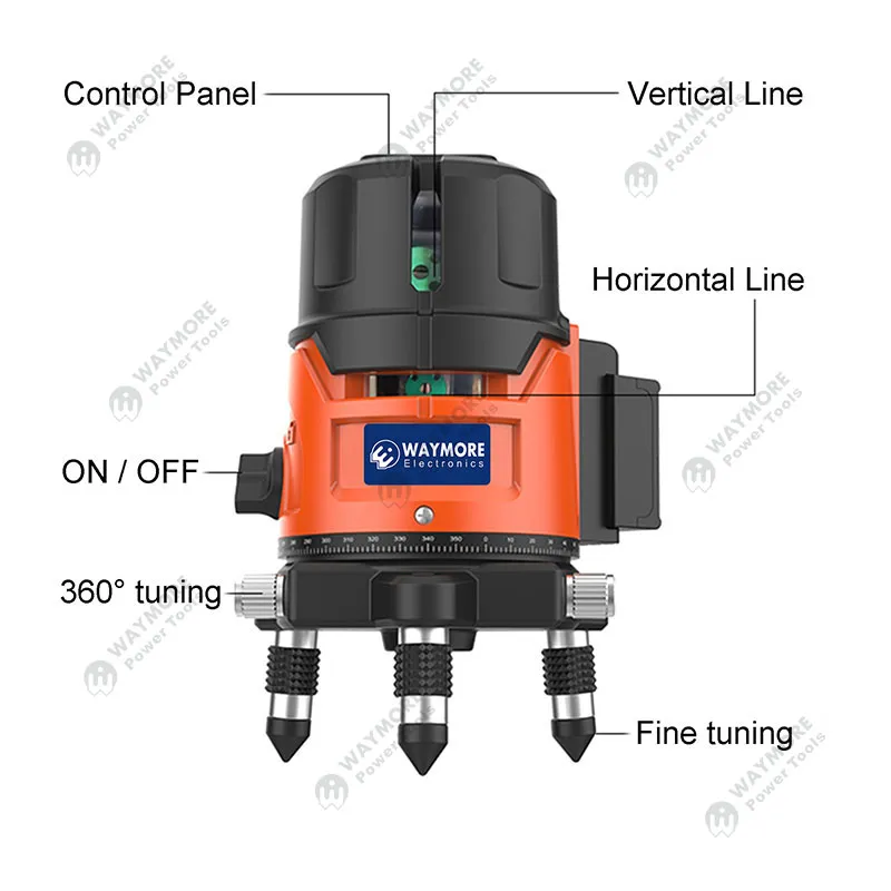 5 lines laser level